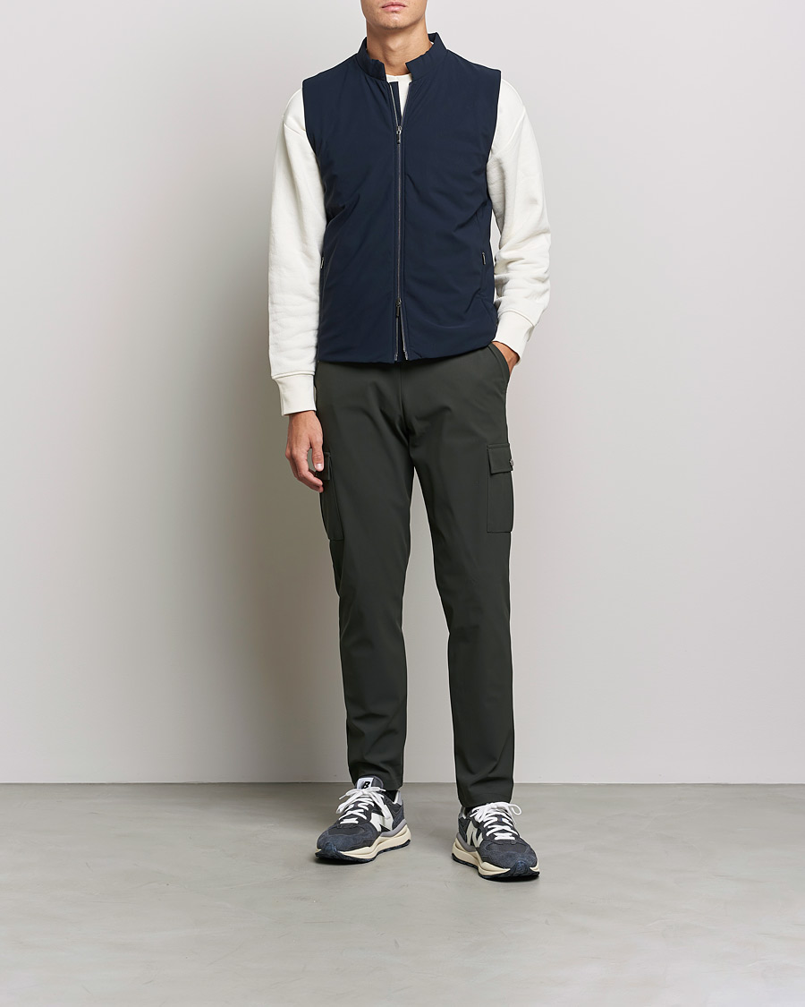Heren | Jassen | Stenströms | Active Jersey Sport Vest Navy