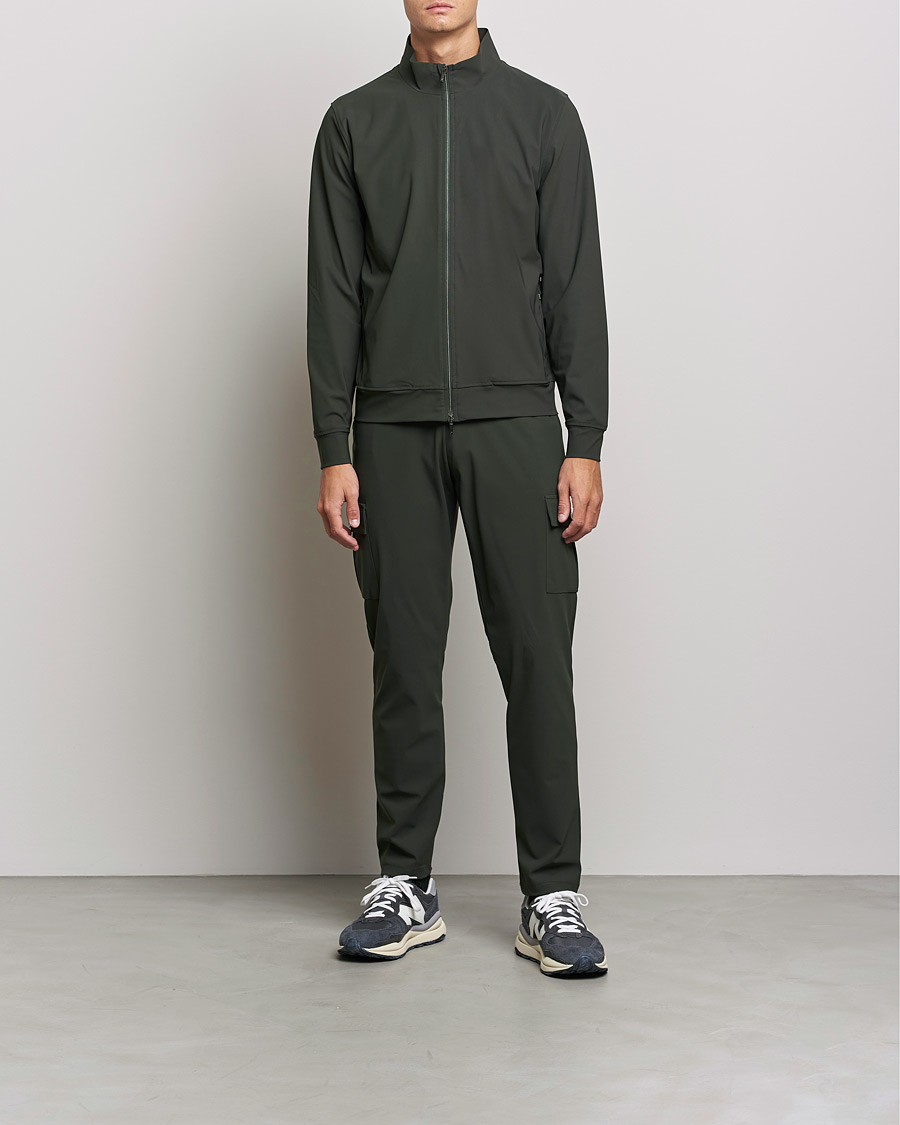 Heren | Broeken | Stenströms | Active Jersey Sport Trousers Green