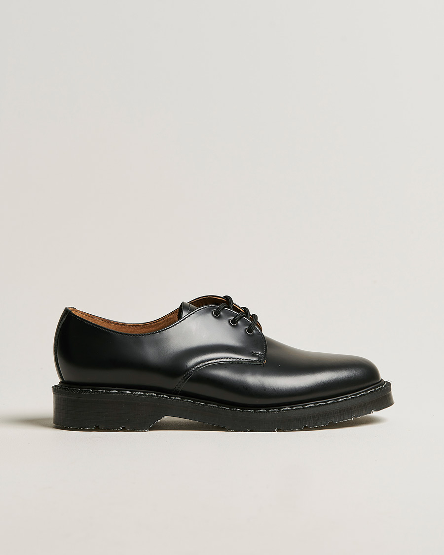 Heren | Derby schoenen | Solovair | 3 Eye Gibson Shoe Black Shine