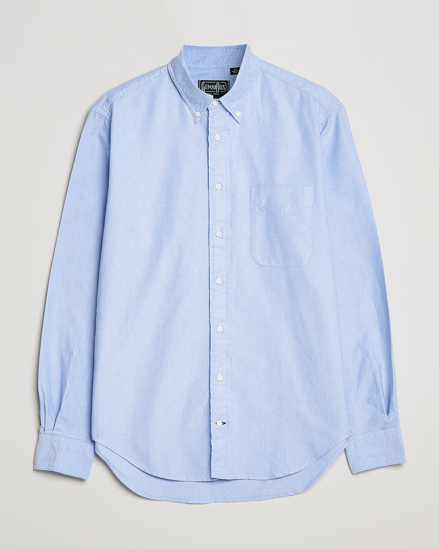 Heren | Overhemden | Gitman Vintage | Button Down Oxford Shirt Light Blue