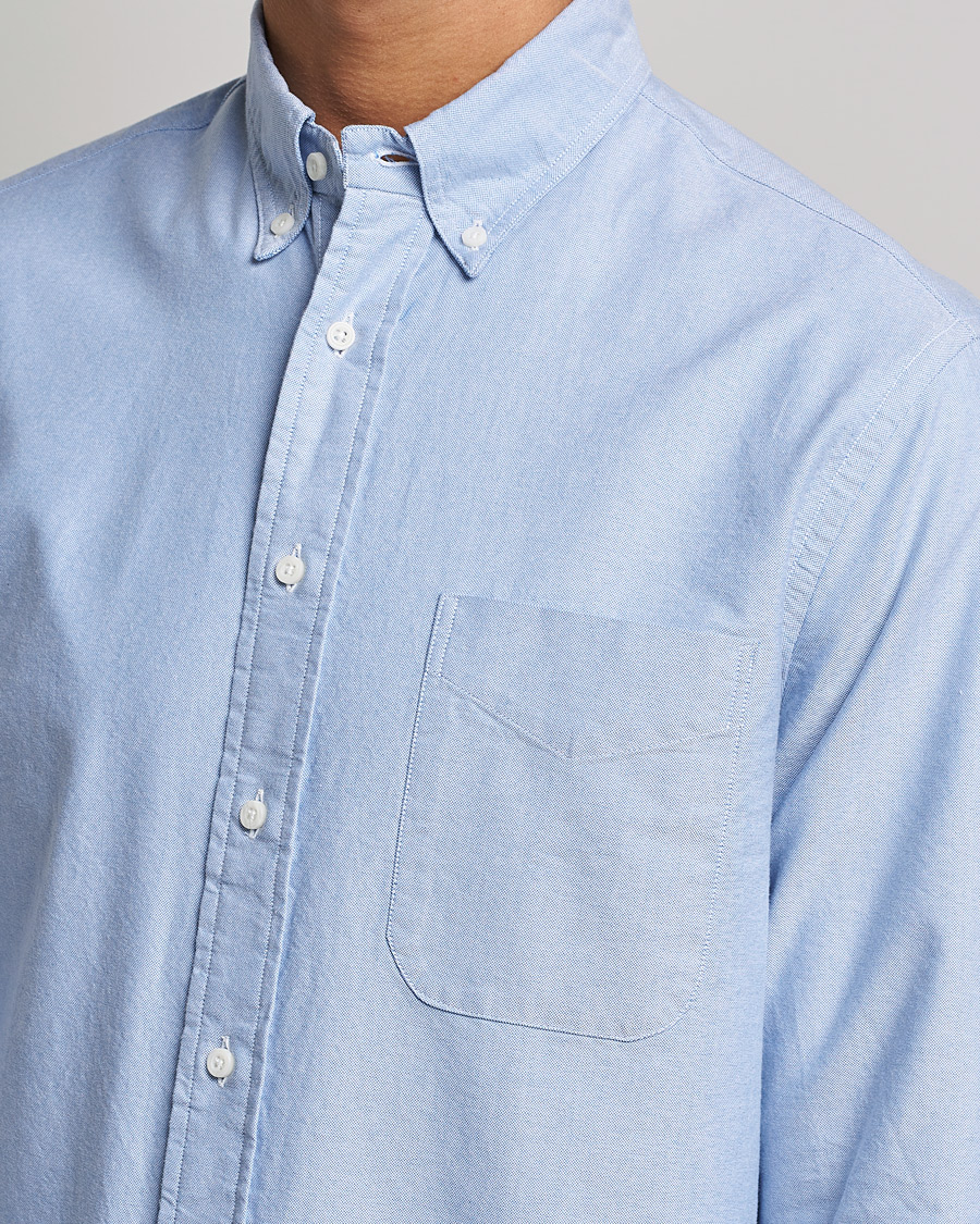 Heren | Overhemden | Gitman Vintage | Button Down Oxford Shirt Light Blue