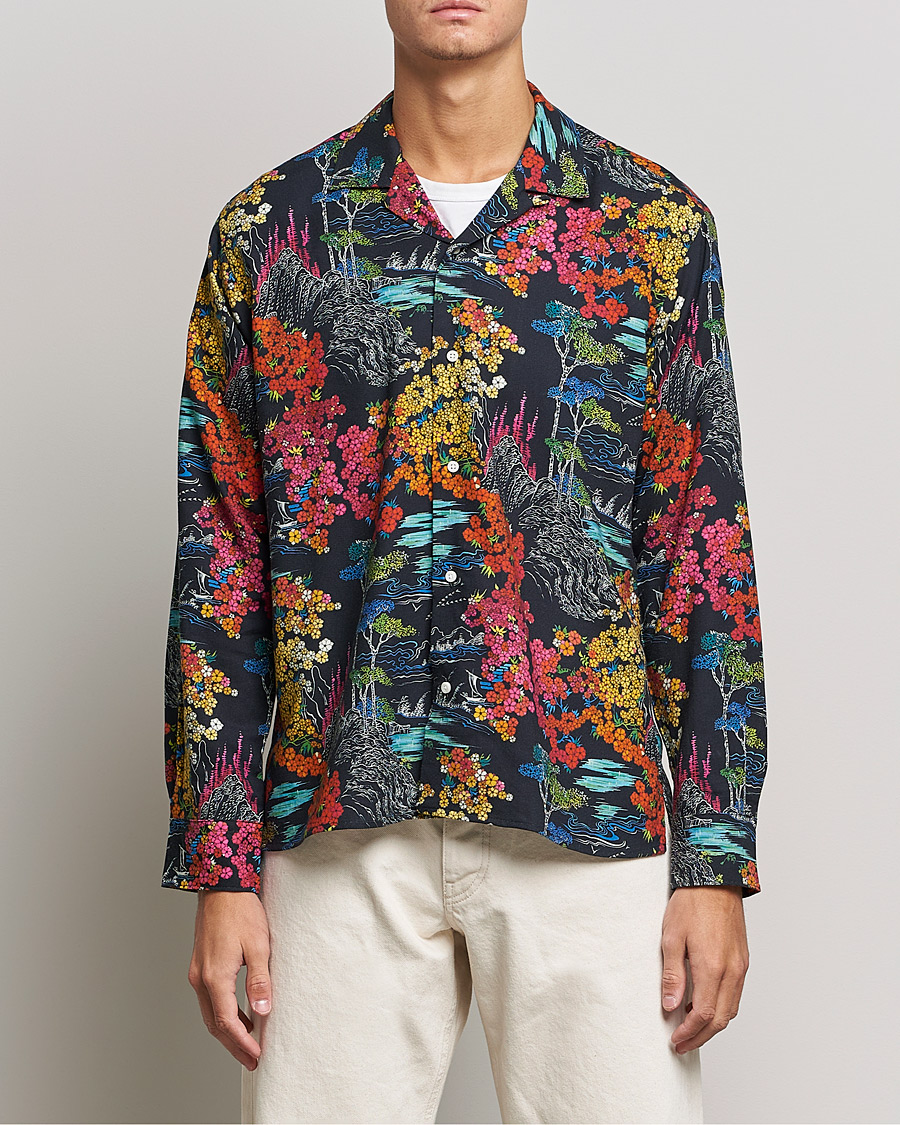 Heren | Overhemden | Gitman Vintage | Japanese Winter Garden Camp Shirt Multicolor