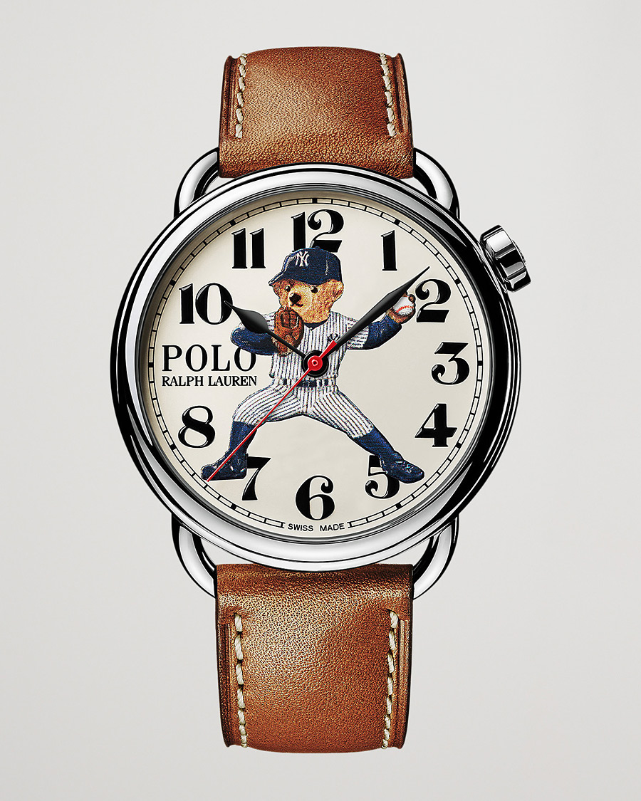 Heren | Polo Ralph Lauren 42mm Automatic Yankee Bear White Dial | Polo Ralph Lauren | 42mm Automatic Yankee Bear White Dial