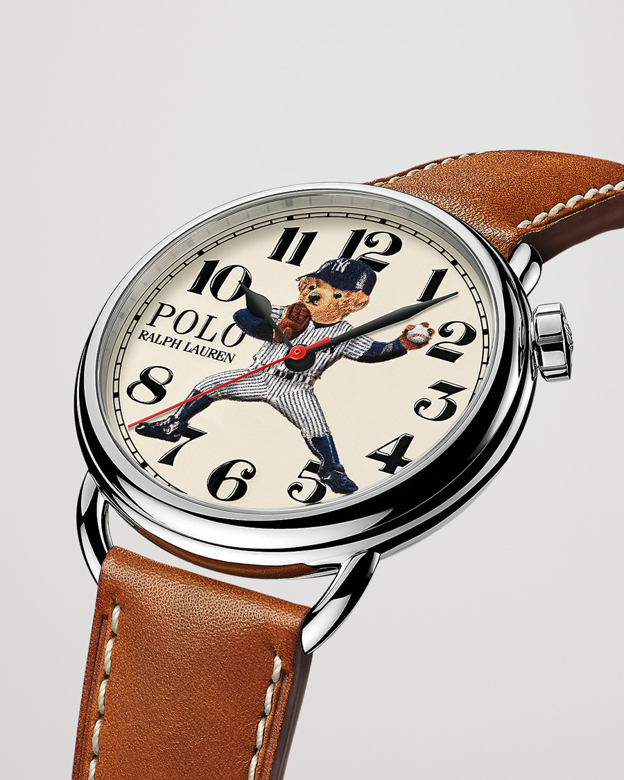 Heren | Horloges | Polo Ralph Lauren | 42mm Automatic Yankee Bear White Dial 