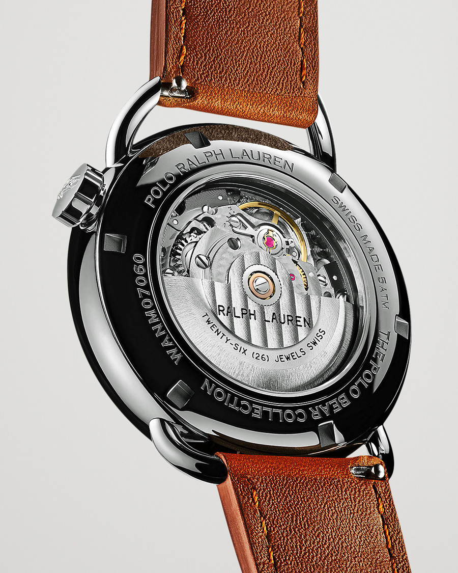 Heren | Polo Ralph Lauren 42mm Automatic Yankee Bear White Dial | Polo Ralph Lauren | 42mm Automatic Yankee Bear White Dial