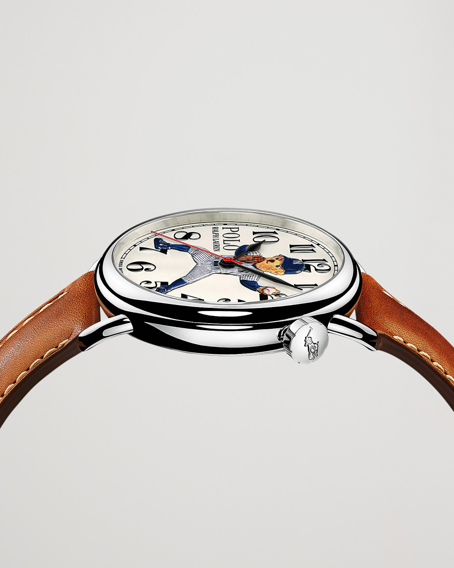 Heren | Polo Ralph Lauren 42mm Automatic Yankee Bear White Dial | Polo Ralph Lauren | 42mm Automatic Yankee Bear White Dial