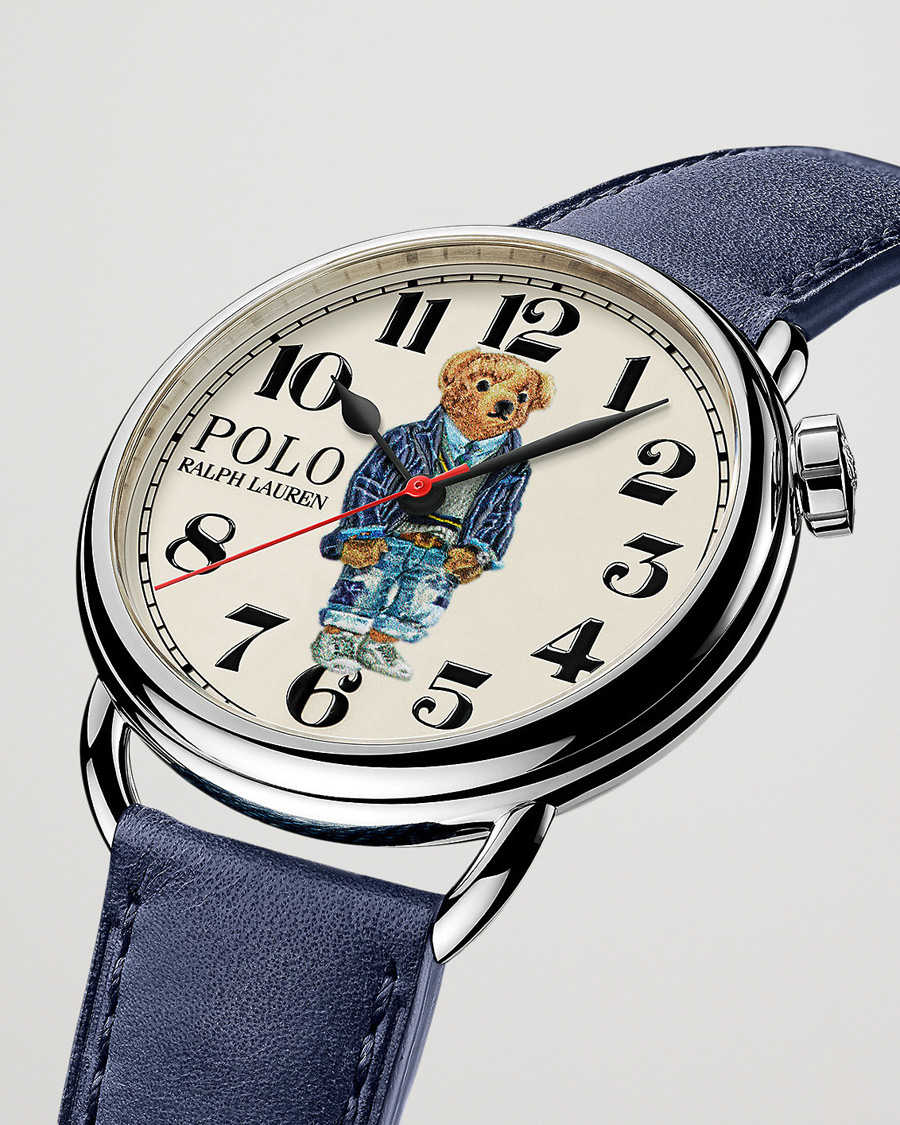 Heren | Preppy Authentic | Polo Ralph Lauren | 42mm Automatic Cricket Bear White Dial 