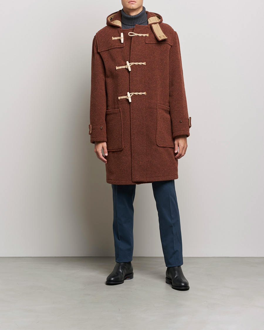 Heren | Jassen | Gloverall | 575 Monty Original Duffle Coat Rust