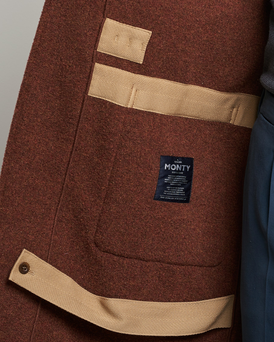 Heren | Jassen | Gloverall | 575 Monty Original Duffle Coat Rust