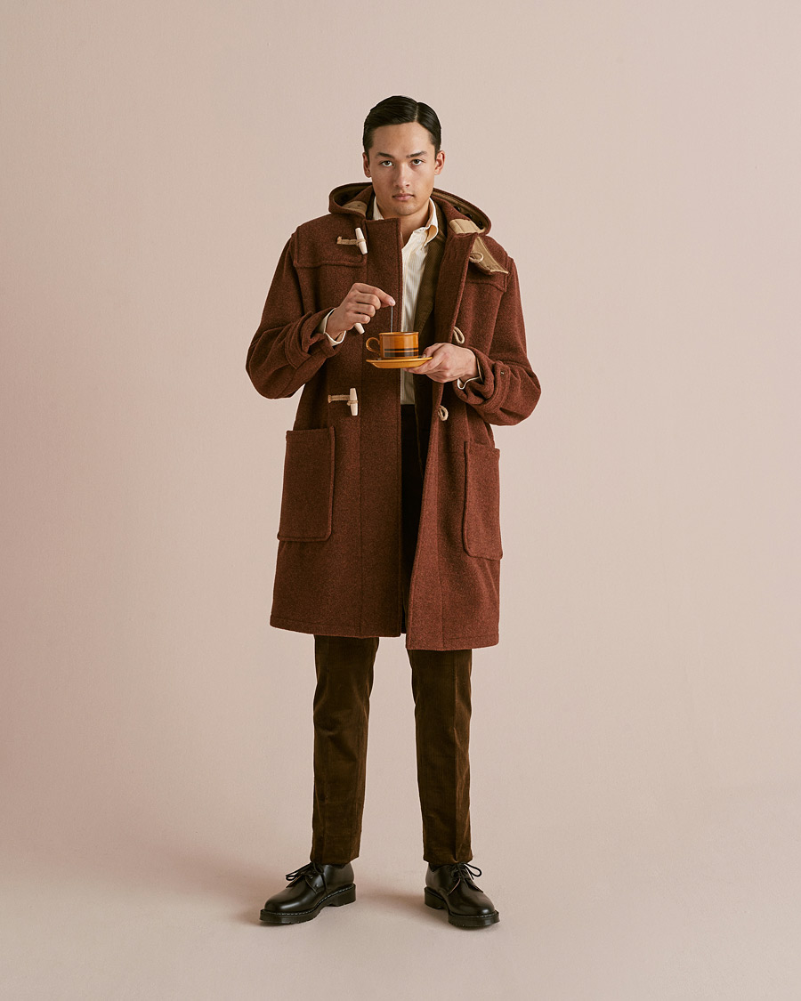Heren | Jassen | Gloverall | 575 Monty Original Duffle Coat Rust