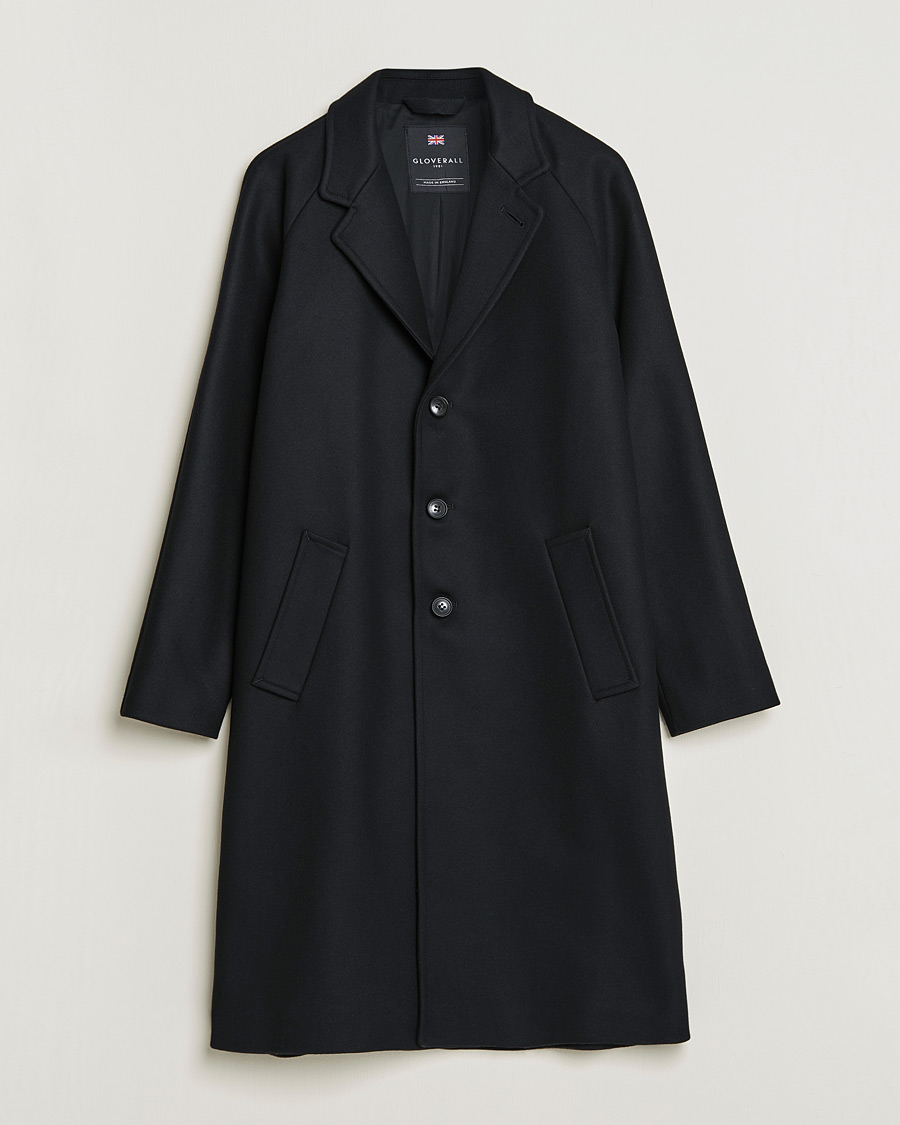 Heren | Jassen | Gloverall | Chesterfield Wool/Cashmere Refined Coat Black