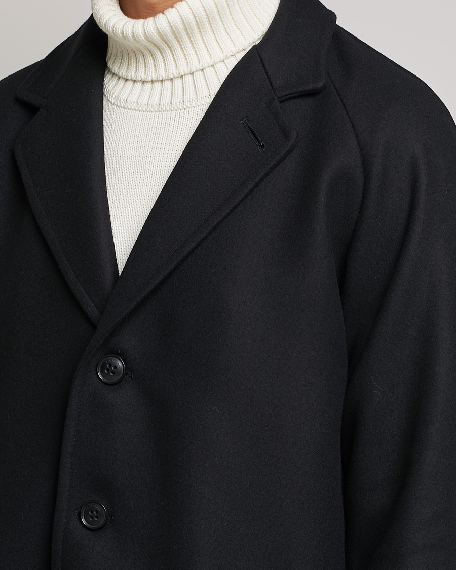 Heren | Jassen | Gloverall | Chesterfield Wool/Cashmere Refined Coat Black