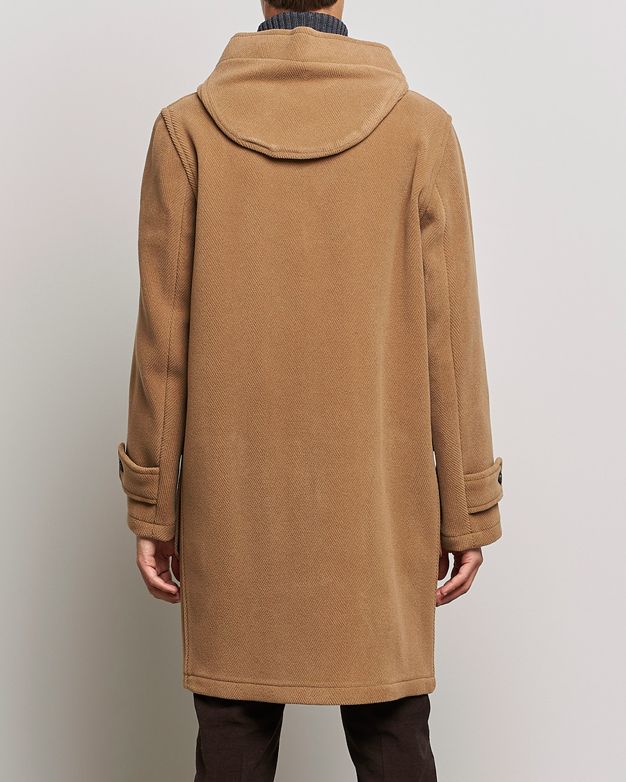 Heren | Jassen | Gloverall | Edmund Herringbone Wool Duffle Camel