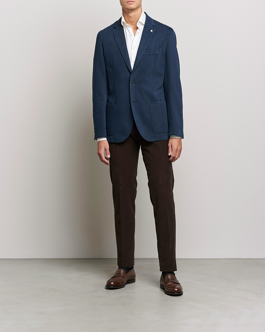 Heren | Blazers | L.B.M. 1911 | Jack Cotton/Cashmere Blazer Navy