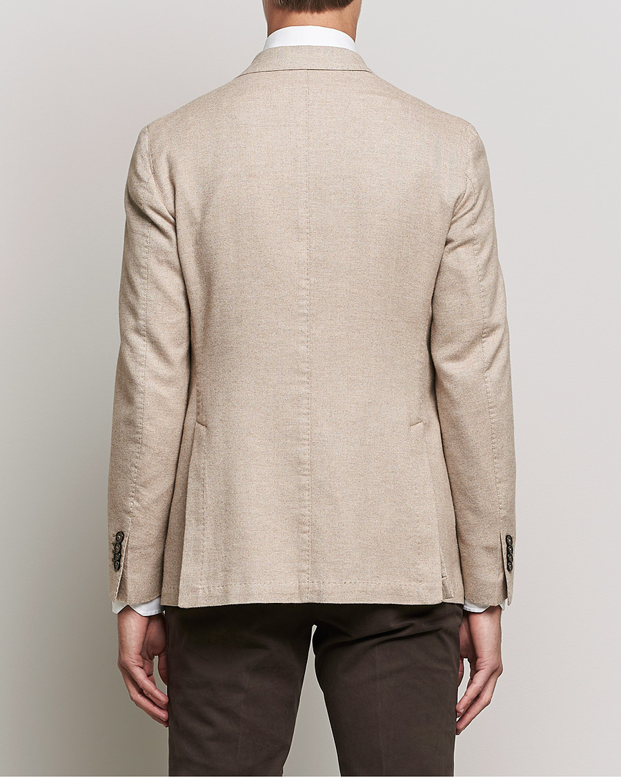 Heren | Blazers | L.B.M. 1911 | Jack Herringbone Soft Cotton Blazer Beige
