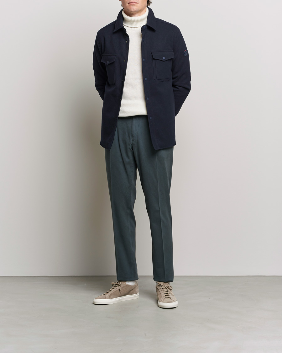 Heren | Jassen | Lardini | Ircelle Reversible Wool/Nylon Jacket Navy