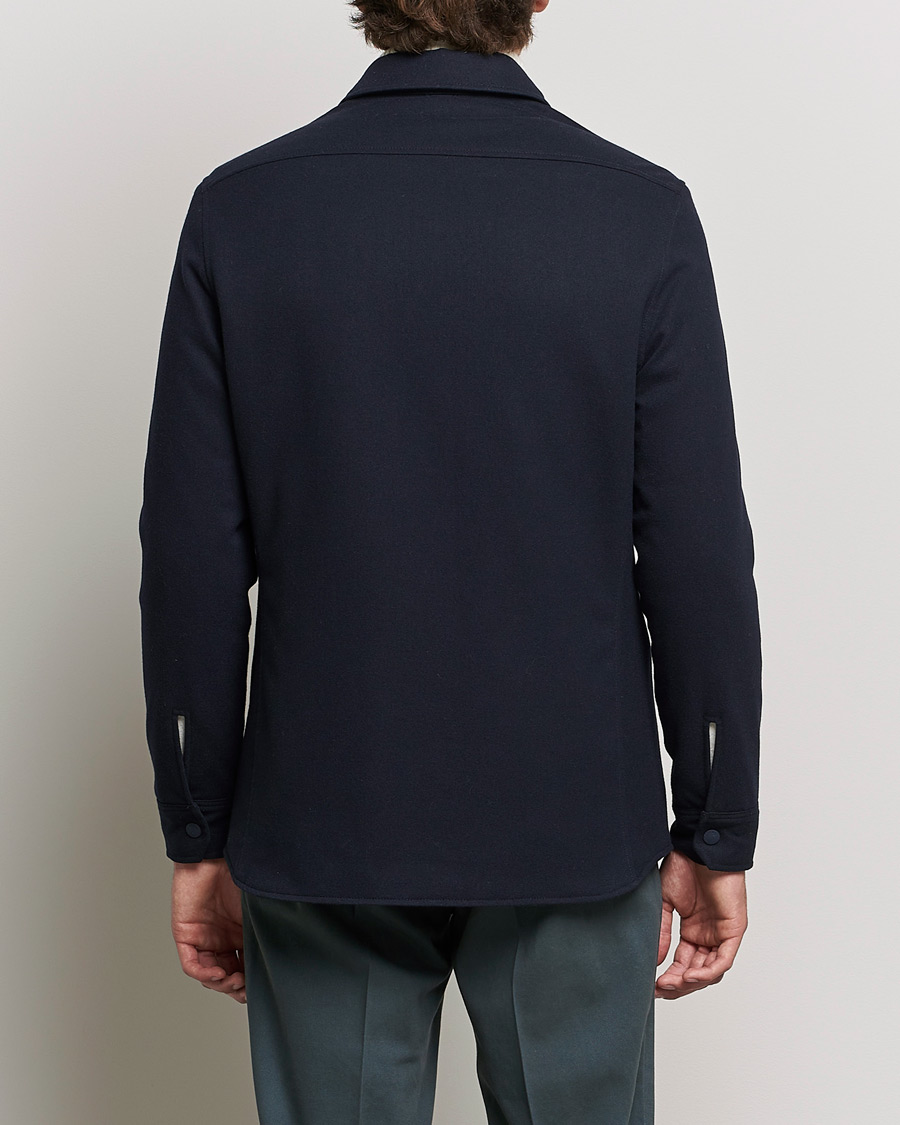 Heren | Jassen | Lardini | Ircelle Reversible Wool/Nylon Jacket Navy