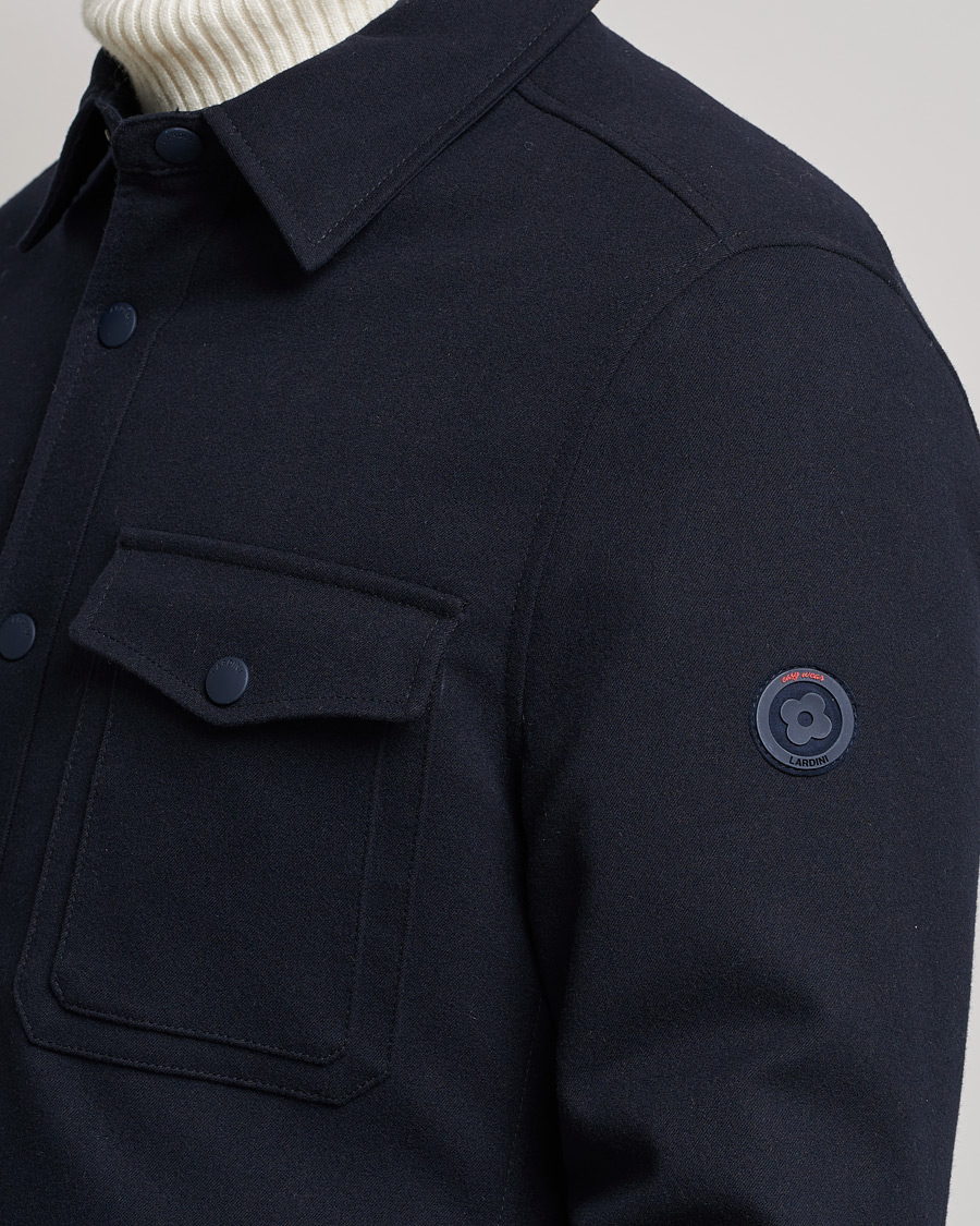 Heren | Jassen | Lardini | Ircelle Reversible Wool/Nylon Jacket Navy