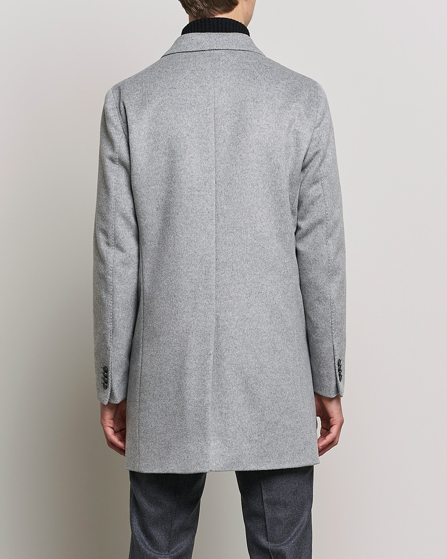 Heren | Jassen | Oscar Jacobson | Storvik Wool/Cashmere Coat Light Grey