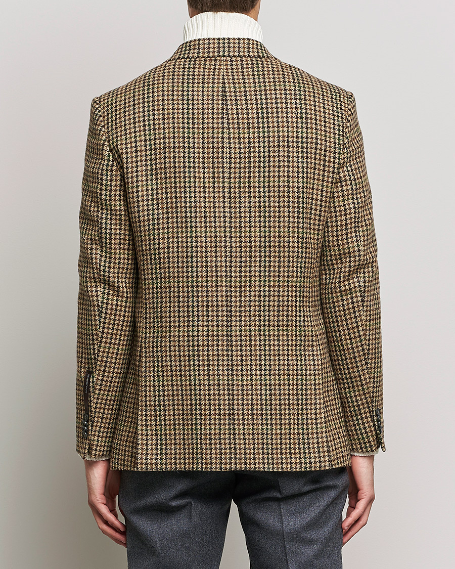 Heren | Blazers | Oscar Jacobson | Freeman Moon Houndstooth Tweed Blazer Beige