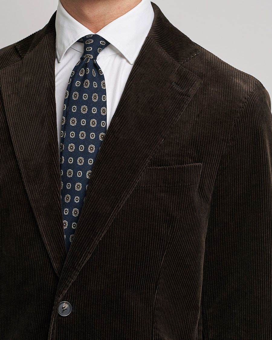 Heren | Blazers | Oscar Jacobson | Ferry Soft Cord Blazer Brown
