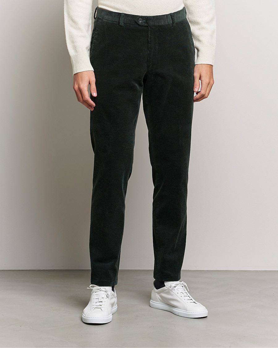 Heren | Kleding | Oscar Jacobson | Denz Corduroy Trousers Bottle Green
