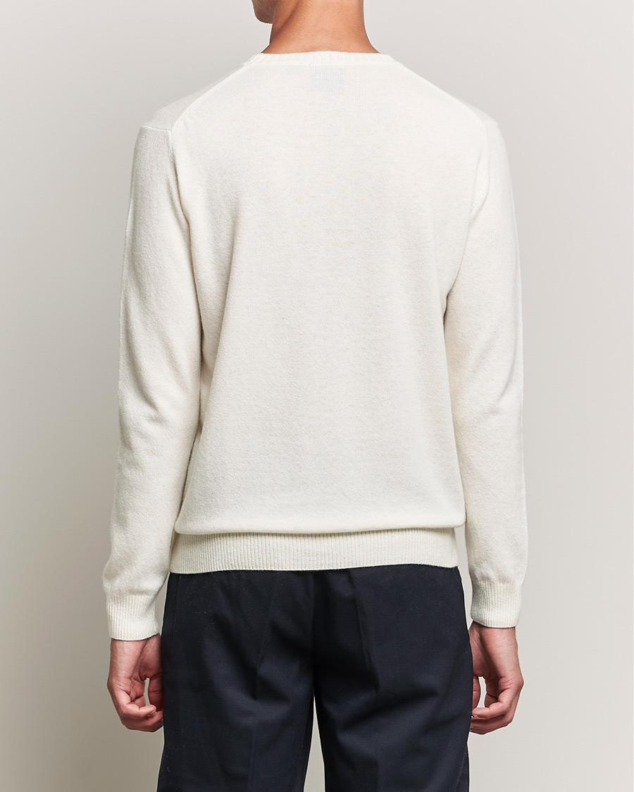Heren | Truien | Oscar Jacobson | Valter Wool/Cashmere Round Neck Creme