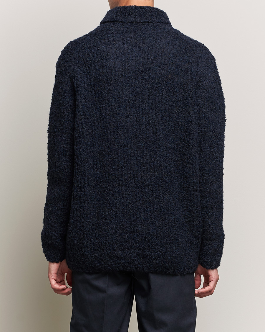 Heren | Truien | Oscar Jacobson | Krister Wool/Alpaca Rollneck Navy