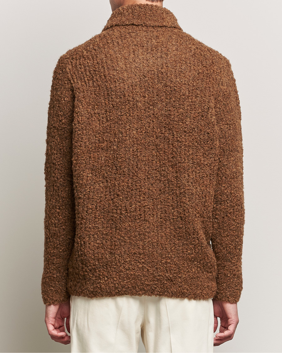 Heren | Truien | Oscar Jacobson | Krister Wool/Alpaca Rollneck Dark Brown
