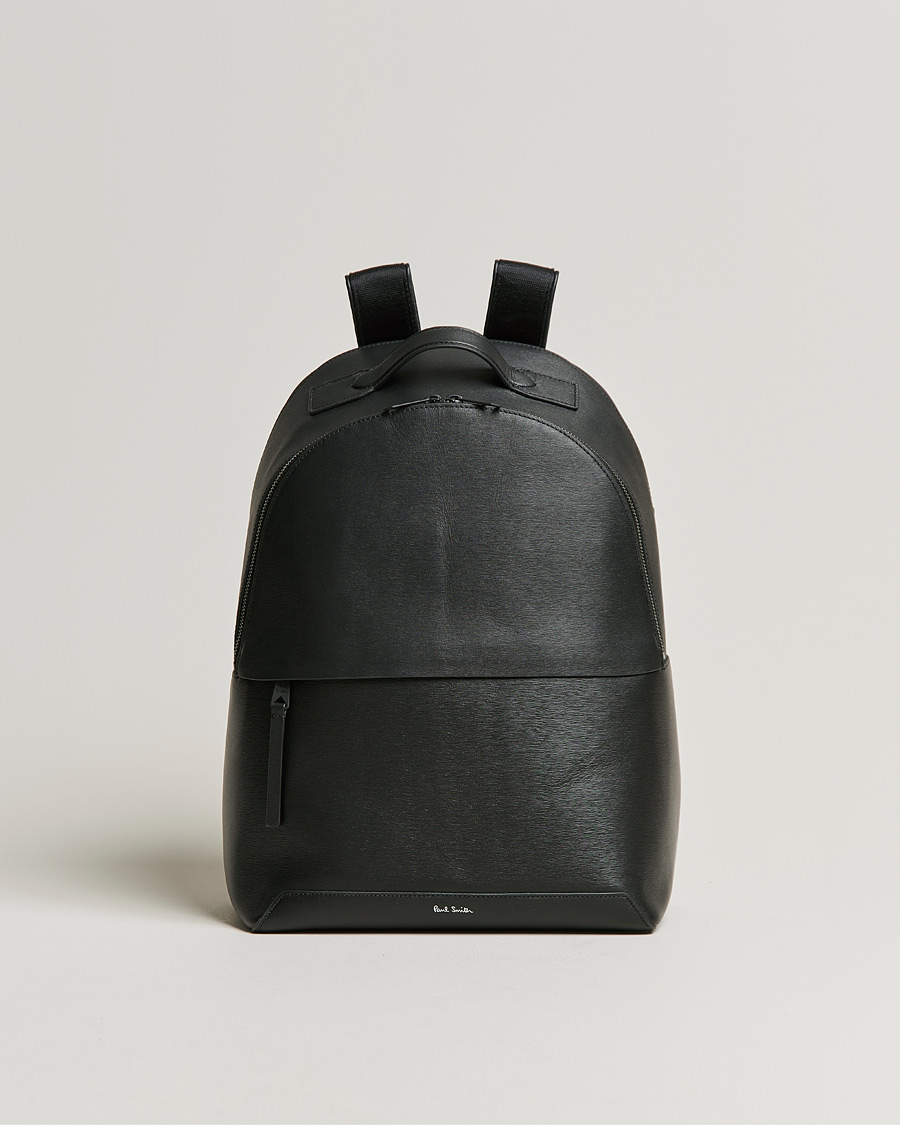 Heren | Paul Smith Leather Backpack Black | Paul Smith | Leather Backpack Black