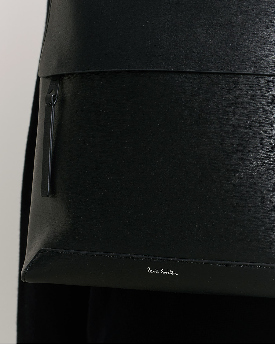 Heren | Paul Smith Leather Backpack Black | Paul Smith | Leather Backpack Black