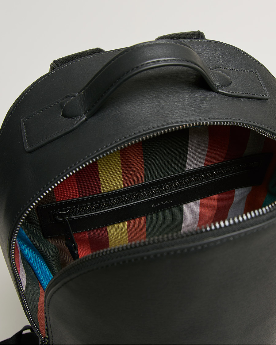 Heren | Paul Smith Leather Backpack Black | Paul Smith | Leather Backpack Black