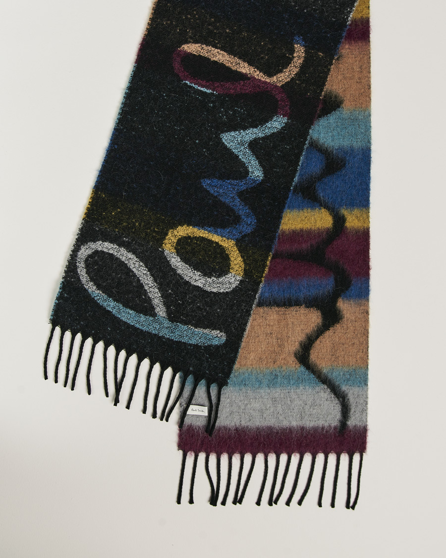 Heren | Paul Smith Wool Alpaca Scarf Black | Paul Smith | Wool Alpaca Scarf Black
