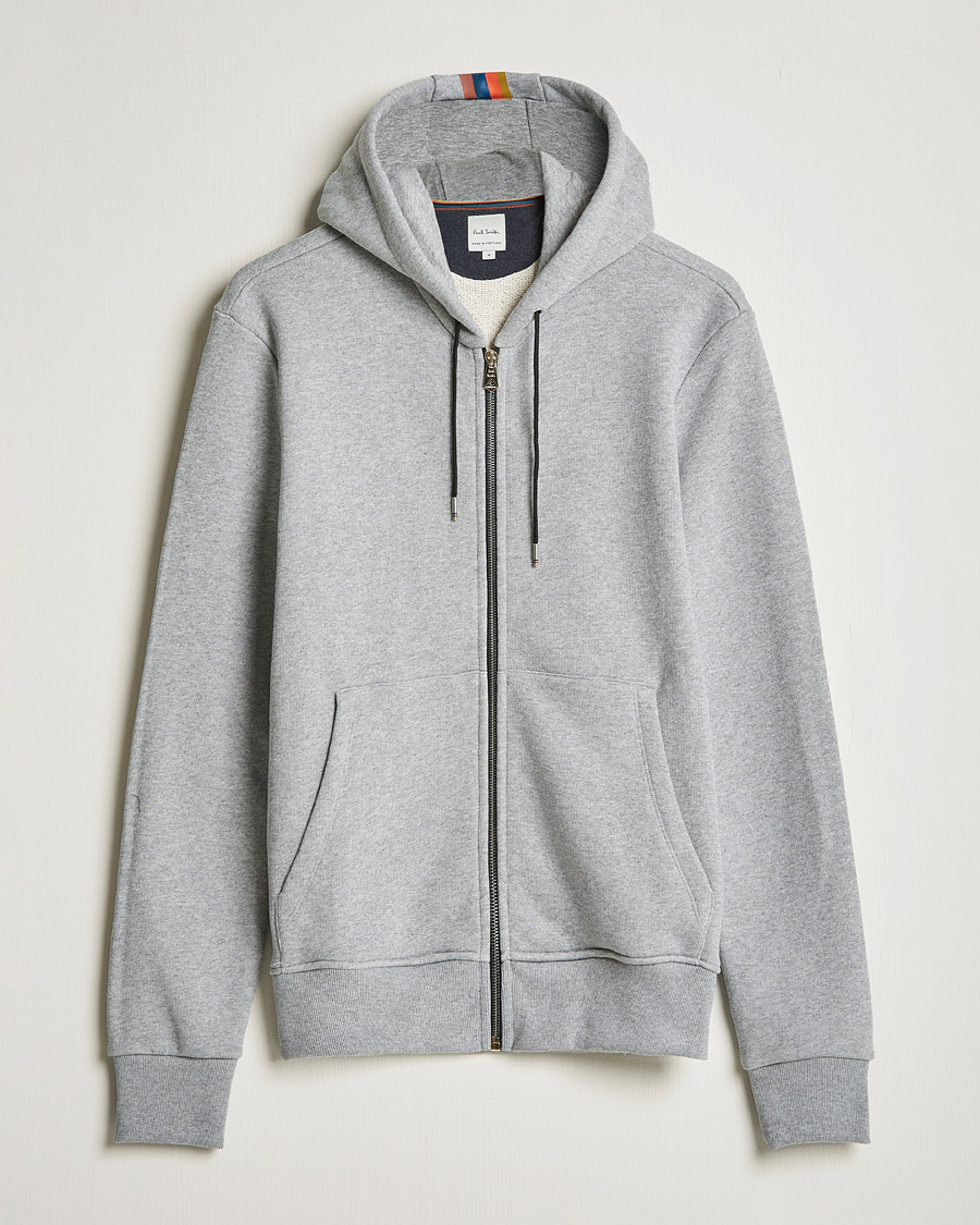 Heren | Truien | Paul Smith | Hooded Zip Sweatshirt Grey