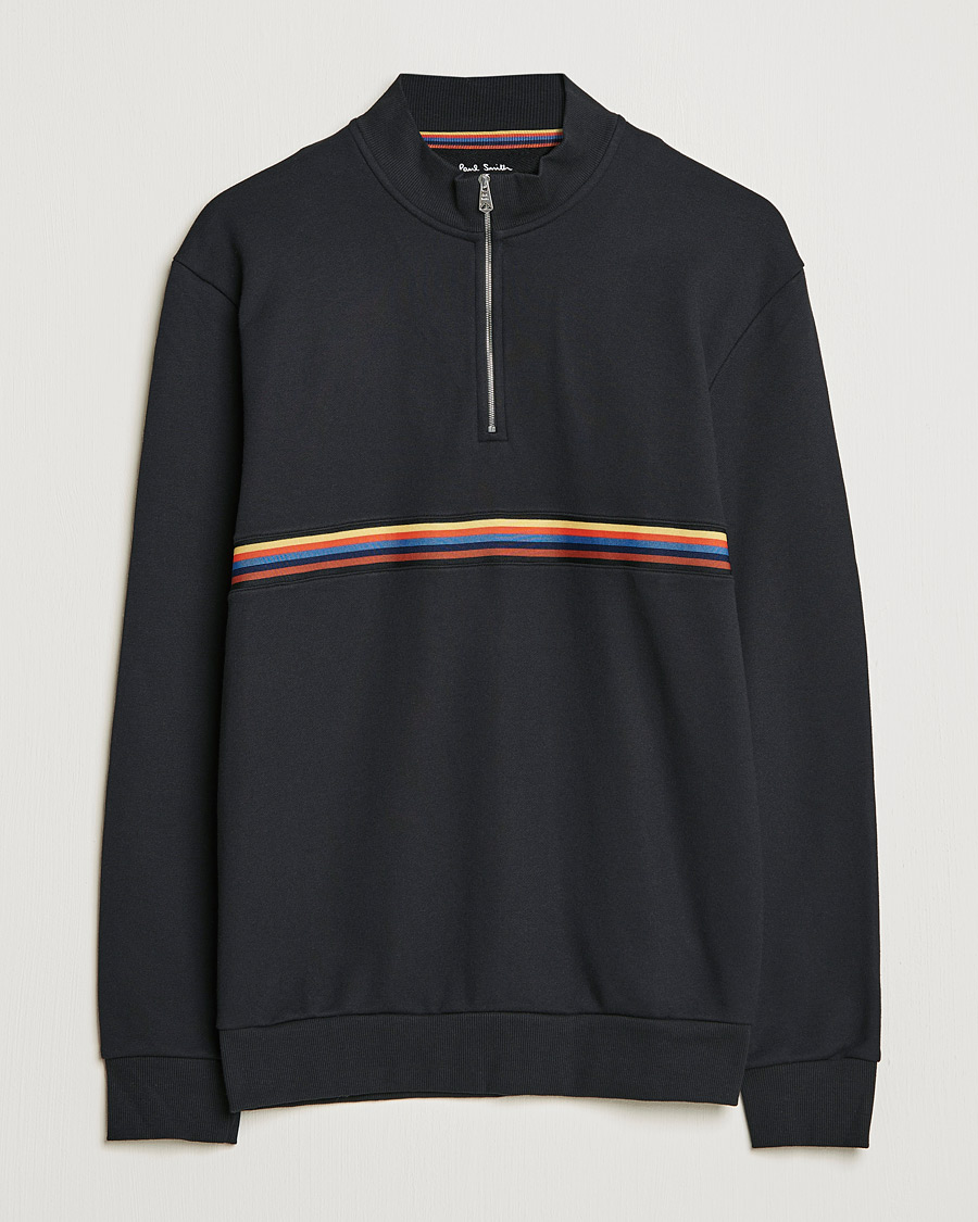 Heren | Truien | Paul Smith | Half Zip Sweatshirt Black