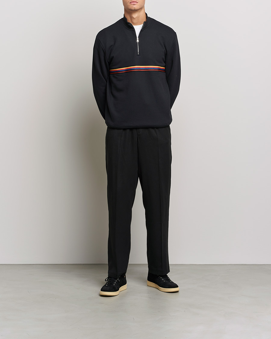 Heren | Truien | Paul Smith | Half Zip Sweatshirt Black