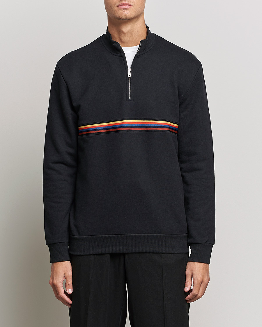 Heren | Truien | Paul Smith | Half Zip Sweatshirt Black