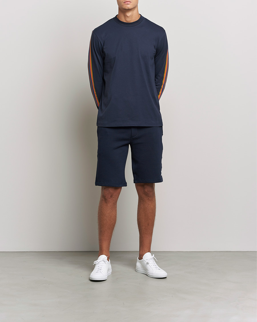 Heren | Korte broek | Paul Smith | Birght Stripe Sweat Shorts Navy