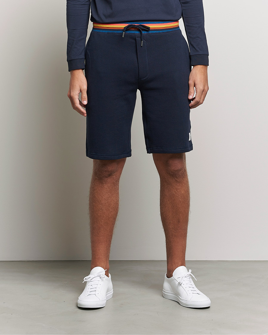 Heren | Korte broek | Paul Smith | Birght Stripe Sweat Shorts Navy