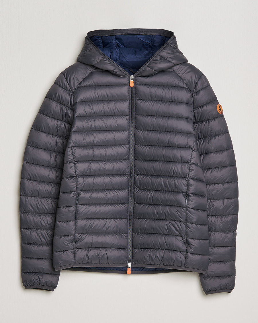 Heren | Jassen | Save The Duck | Donald Lightweight Padded Hooded Jacket Anthracite