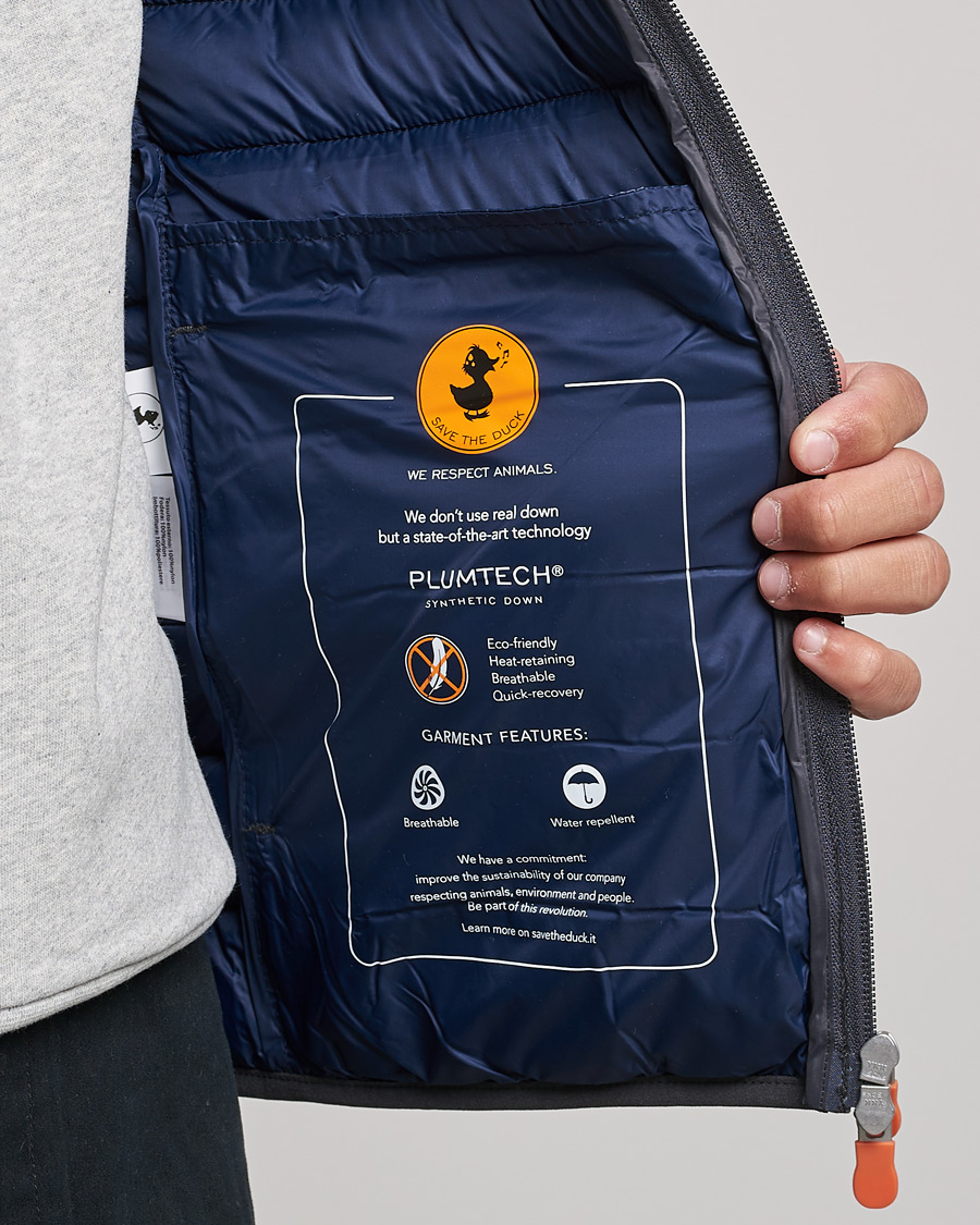 Heren | Jassen | Save The Duck | Donald Lightweight Padded Hooded Jacket Anthracite