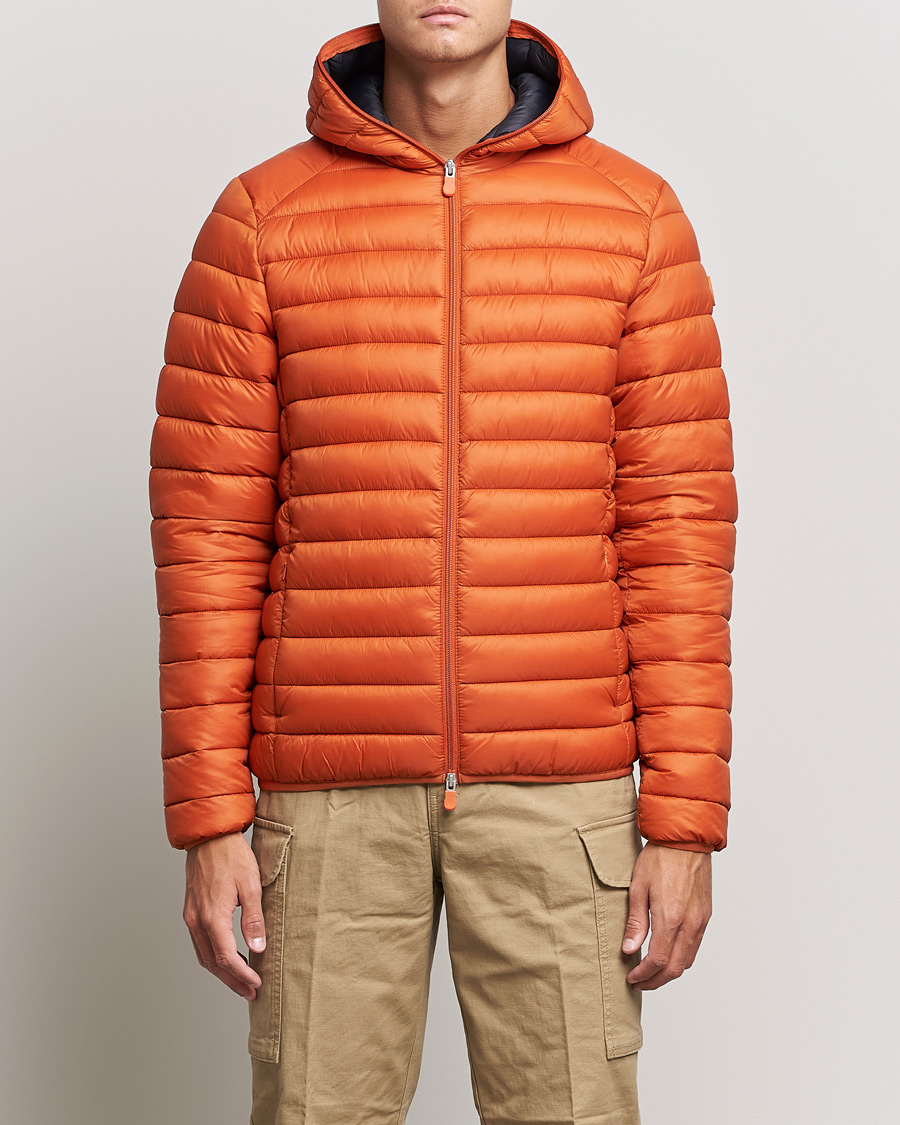 Heren | Jassen | Save The Duck | Donald Lightweight Padded Hooded Jacket Ginger Orange S