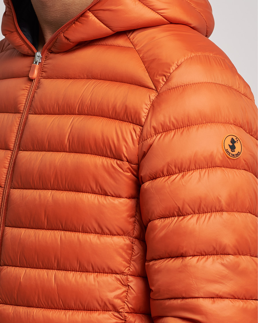 Heren | Jassen | Save The Duck | Donald Lightweight Padded Hooded Jacket Ginger Orange S