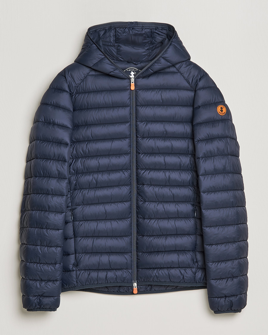 Heren | Jassen | Save The Duck | Donald Lightweight Padded Hooded Jacket Blue Black
