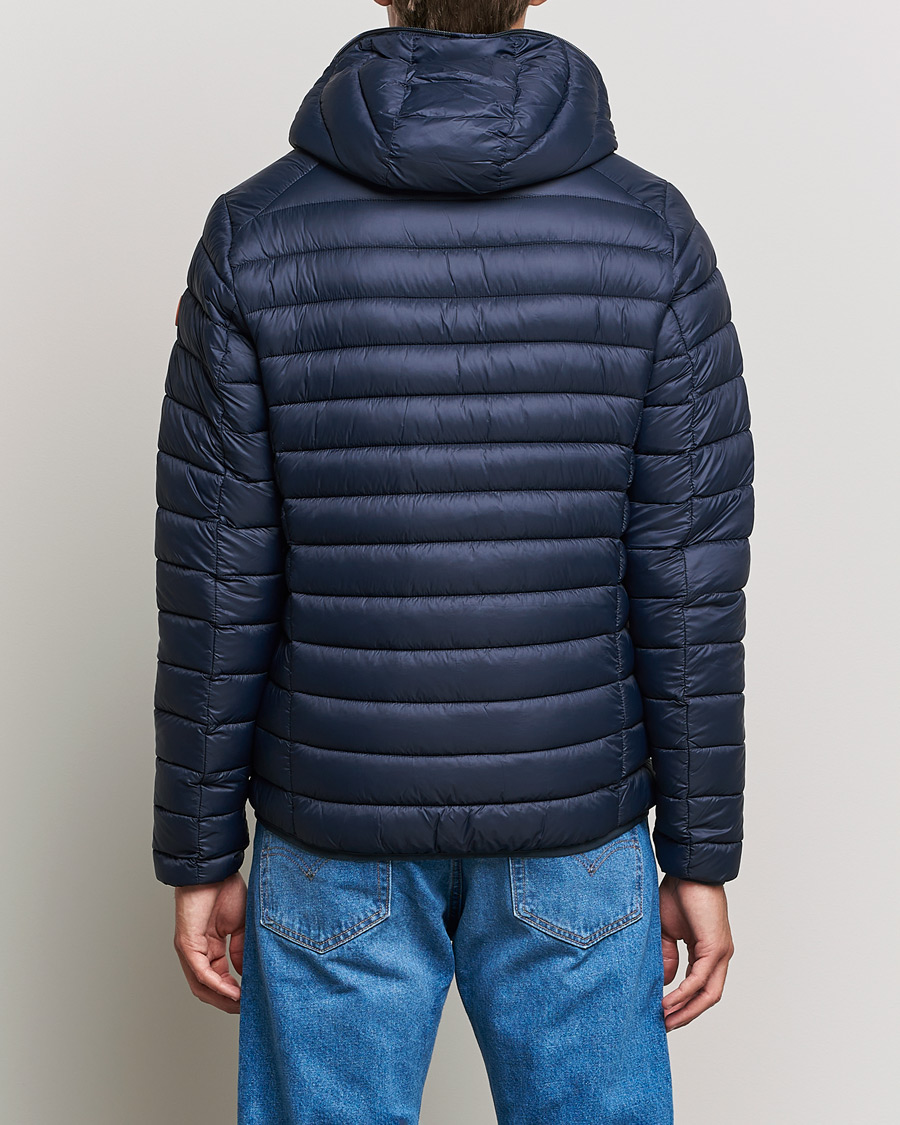 Heren | Jassen | Save The Duck | Donald Lightweight Padded Hooded Jacket Blue Black