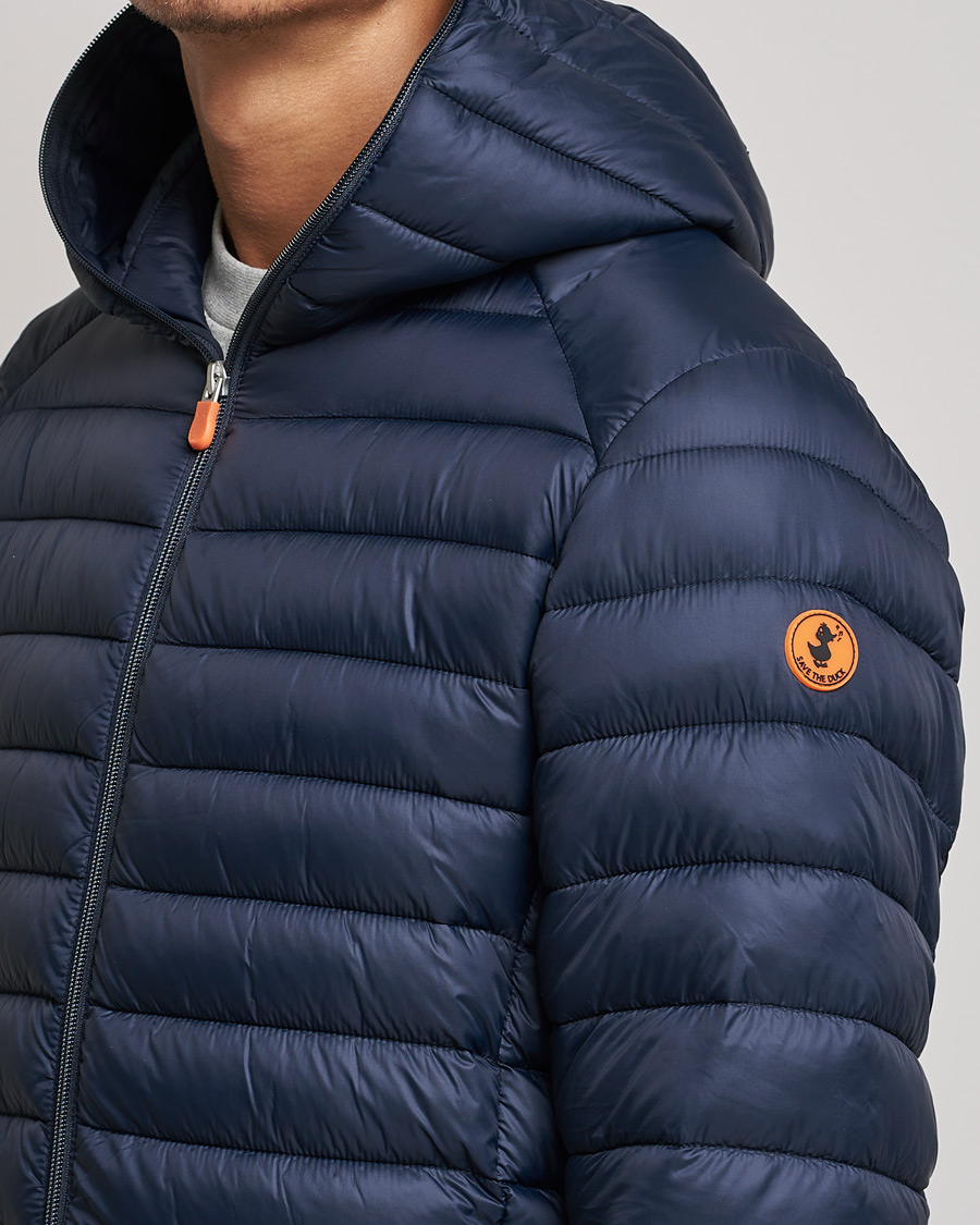 Heren | Jassen | Save The Duck | Donald Lightweight Padded Hooded Jacket Blue Black
