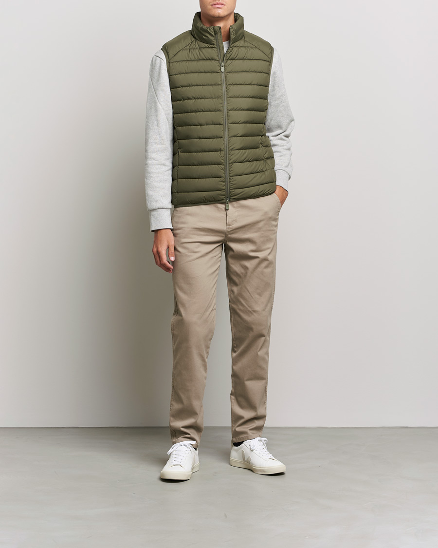 Heren | Gilets | Save The Duck | Liam Matt Lightweight Vest Laurel Green