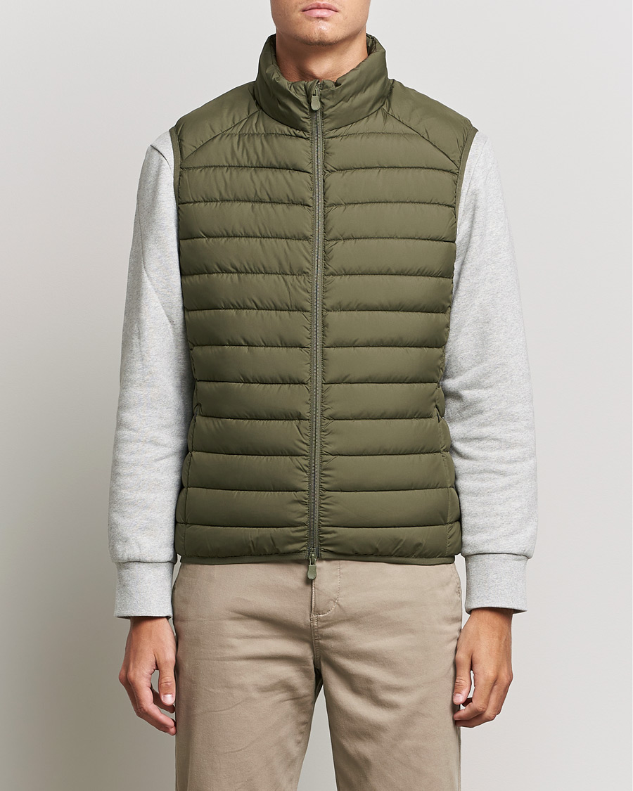 Heren | Gilets | Save The Duck | Liam Matt Lightweight Vest Laurel Green