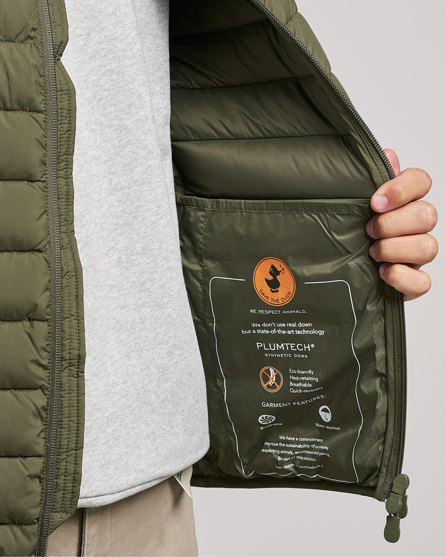 Heren | Gilets | Save The Duck | Liam Matt Lightweight Vest Laurel Green