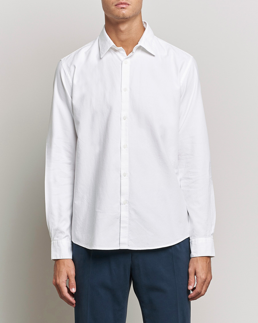 Heren | Oxford overhemden | Sunspel | Casual Oxford Shirt White